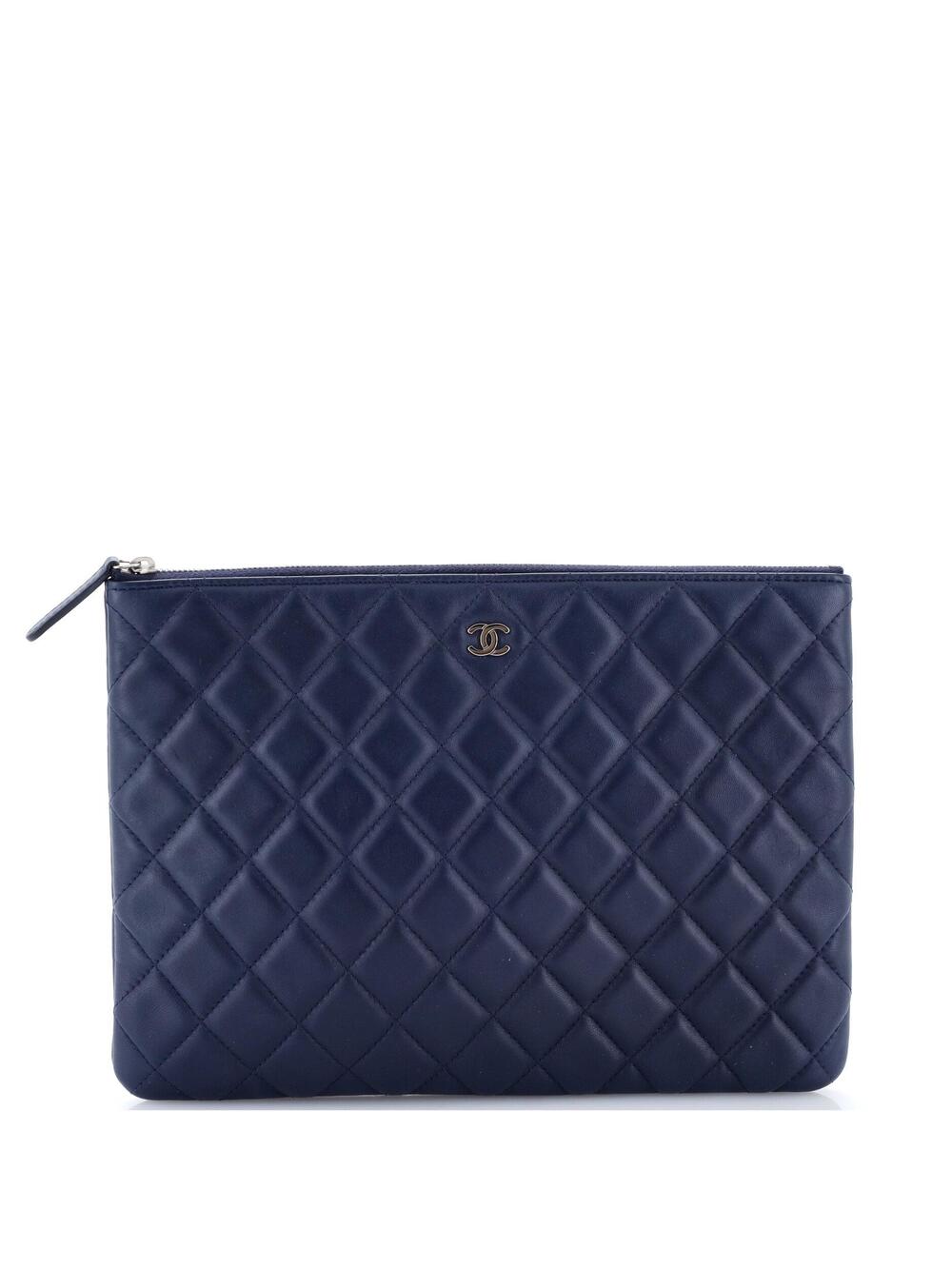 Chanel O Case Clutch Quilted Lambskin #345221C11B
